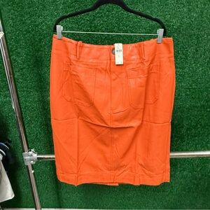 Anthropologie Orange Skirt